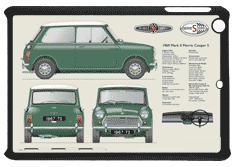 Morris Mini-Cooper S MkII 1967-70 Small Tablet Covers